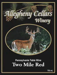 Bottle of Two Mile Red Red Wine