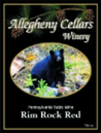 Bottle of Rim Rock Red Red Wine