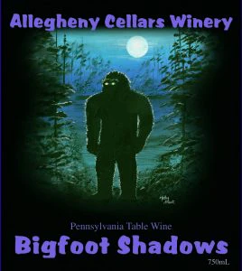 Bottle of Bigfoot Shadows Red Wine