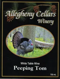 Bottle of Peeping Tom White Wine
